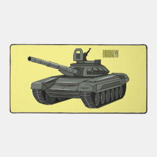 Tank-Cartoon-Abbildung Schreibtischunterlage