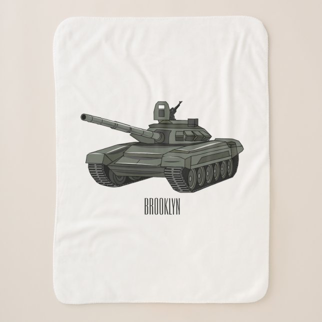 Tank-Cartoon-Abbildung Sherpadecke (Vorderseite)