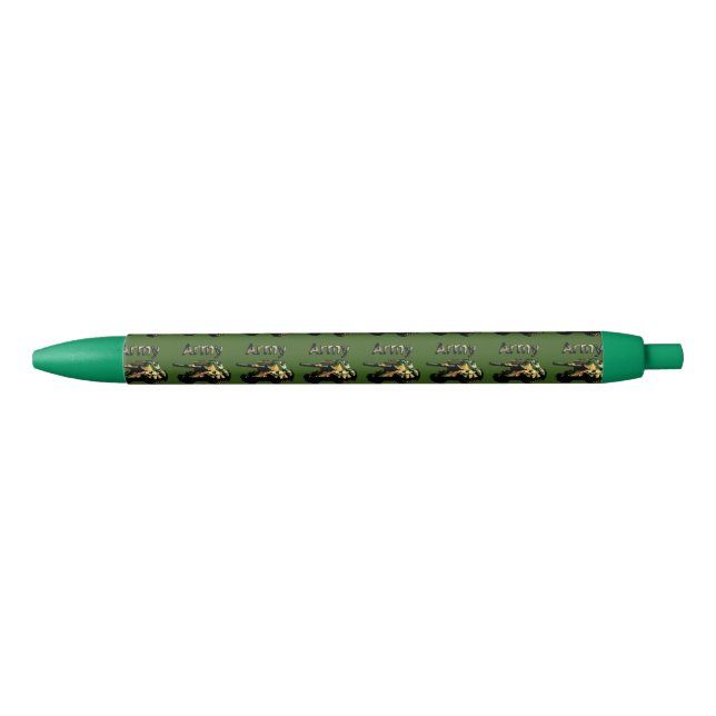 Tank der grünen Armee, blauer Tinte Pen Kugelschreiber (Vorderseite)