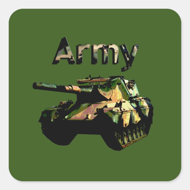 Tank der grünen Khaki-Armee, Stickers (Vorderseite)
