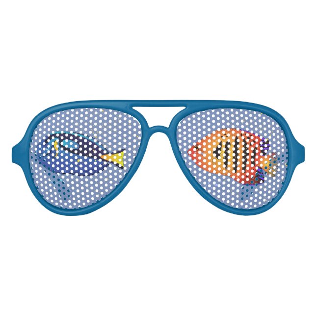 Tank des tropischen Aquariums unter Wasser Partybrille (Vorderseite)