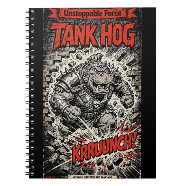 Tank Hog Notizblock (Vorderseite)