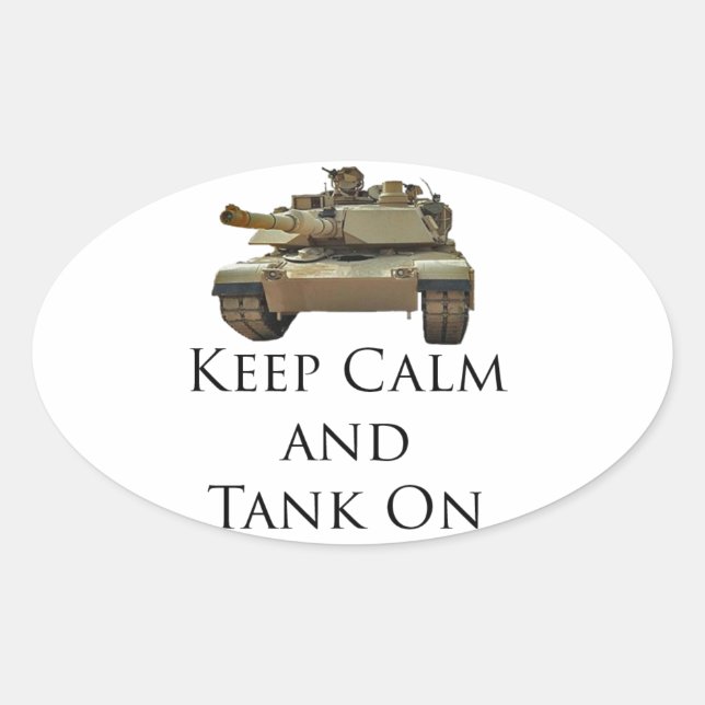 Tank ON Ovaler Aufkleber (Vorderseite)