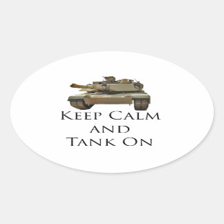 Tank ON Ovaler Aufkleber