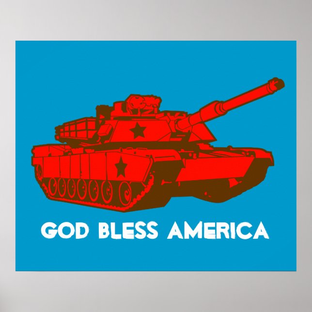 Tank Print Poster (Vorne)