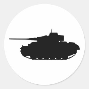 Tank Runder Aufkleber