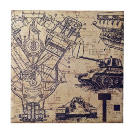 Tank Schematics Art Fliese