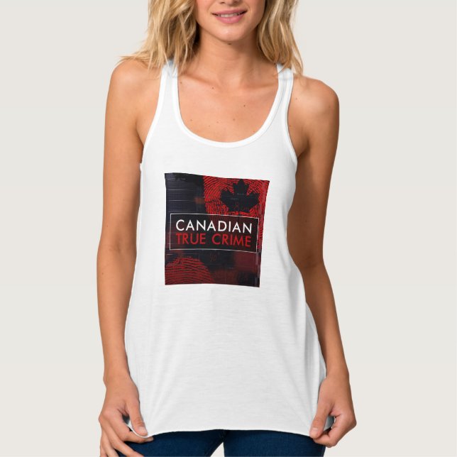 Tank top mit kanadischem Logo für wahre Kriminalit (Vorderseite)
