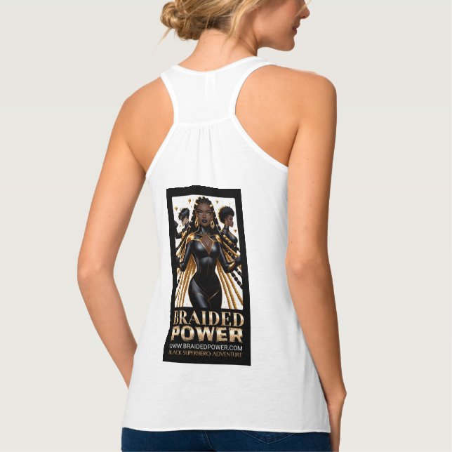 Tank Top-T - Shirt für geflochtene Power (Rückseite)