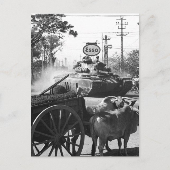 Tank vom 1st Bn., 69th Armor, 25th Inf. Div., mov. Postkarte (Vorderseite)