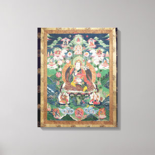 Tanka von Padmasambhava, ANZEIGE c.749 Leinwanddruck