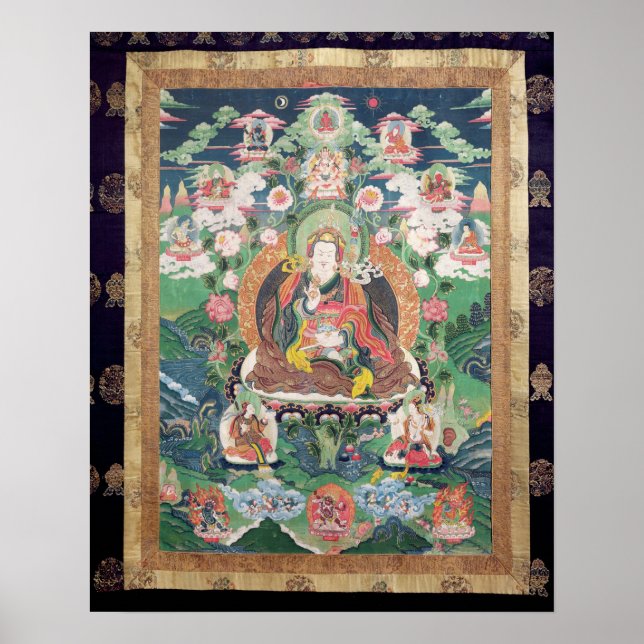 Tanka von Padmasambhava, c.749 AD Poster (Vorne)