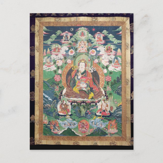 Tanka von Padmasambhava, c.749 AD Postkarte (Vorderseite)