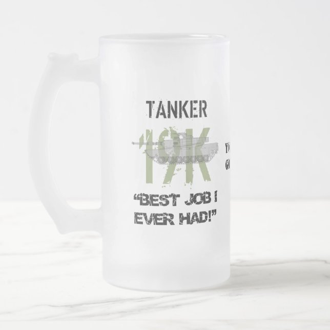 Tanker - Bester Job, den ich je mit Ihrem Text hat Mattglas Bierglas (Links)