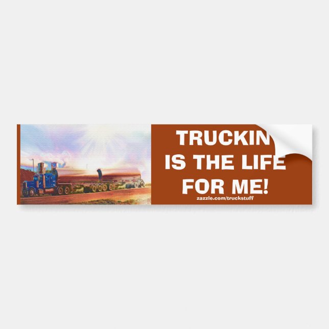 TANKER TRUCK BIG RIG TRUCKERS Autoaufkleber (Vorne)