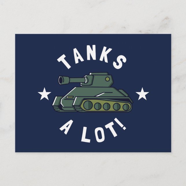 Tanks A Lot Postkarte (Vorderseite)