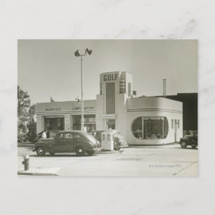 Tankstelle Postkarte