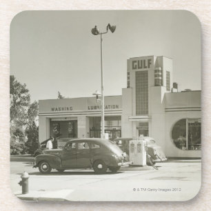 Tankstelle Untersetzer