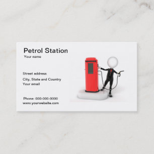 Tankstelle-Visitenkarte Visitenkarte