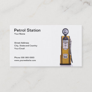 Tankstelle-Visitenkarte Visitenkarte