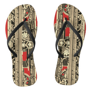 Tanktracks Dampfschienenkrananlage Flip Flops