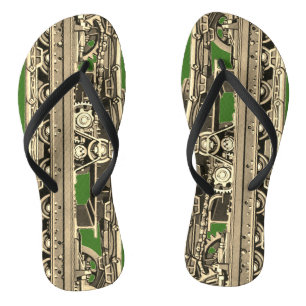 Tanktracks Dampfschienenkrananlage Flip Flops