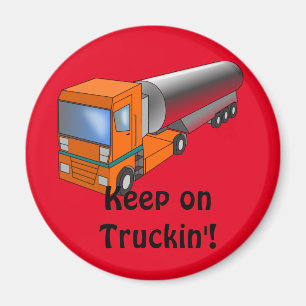 Tankwagen Schwertransporter für Kinder Magnet