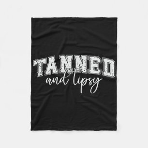 Tanned and Tipsy Summer Beach Vibes Fleecedecke