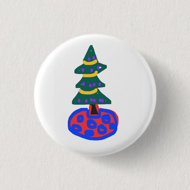Tannenbaum Button (Vorderseite)