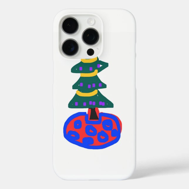 Tannenbaum iPhone 16 Pro Hülle (Rückseite)