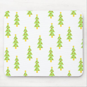 Tannenbaum-Muster Mitte des Jahrhunderts modern vi Mousepad