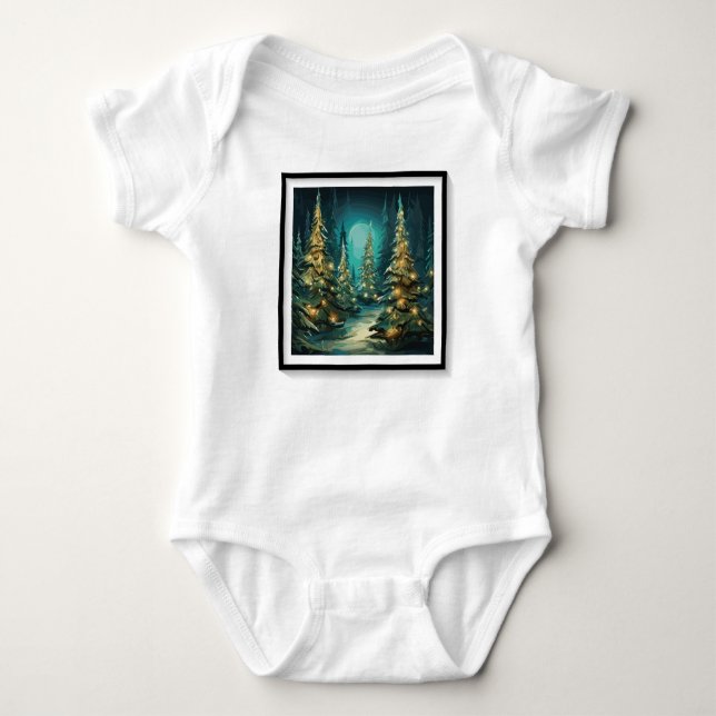 Tannenbaum Radiance Baby Strampler (Vorderseite)