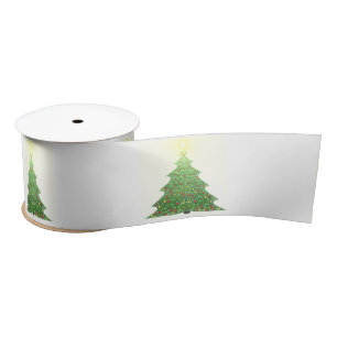 Tannenbaum-Weihnachtskugeln, Stern Satinband