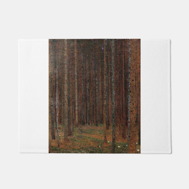 Tannenwald Gustav Klimt Fußmatte (Vorderseite)