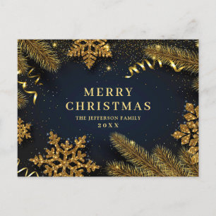 Tannenzapfen Weihnachtsfeiertag Firmen Gruß Postkarte