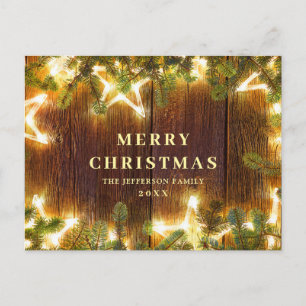 Tannenzapfen Weihnachtsgrüße Postkarte
