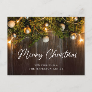 Tannenzapfen Weihnachtsgrußkarte Postkarte