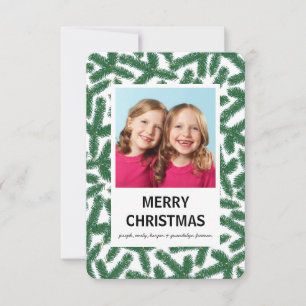 Tannenzweige - 3x5 Frohe Weihnachtskarte Einladung