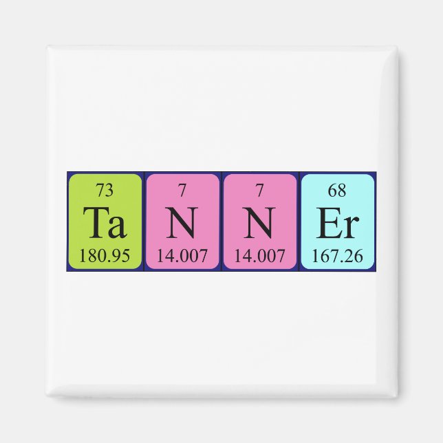 Tanner-Periodenmagnet Magnet (Vorne)