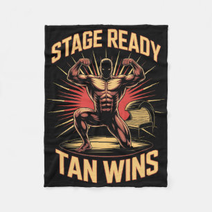 Tanning Bed Bühne Ready Bodybuilder Fitness Männer Fleecedecke