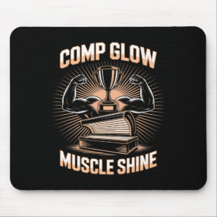Tanning Bed Comp Glow Fitness Buffs Athleten Männe Mousepad