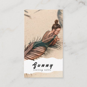 Tanning Salon Business Card Visitenkarte