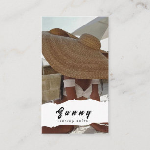 Tanning Salon Business Card Visitenkarte