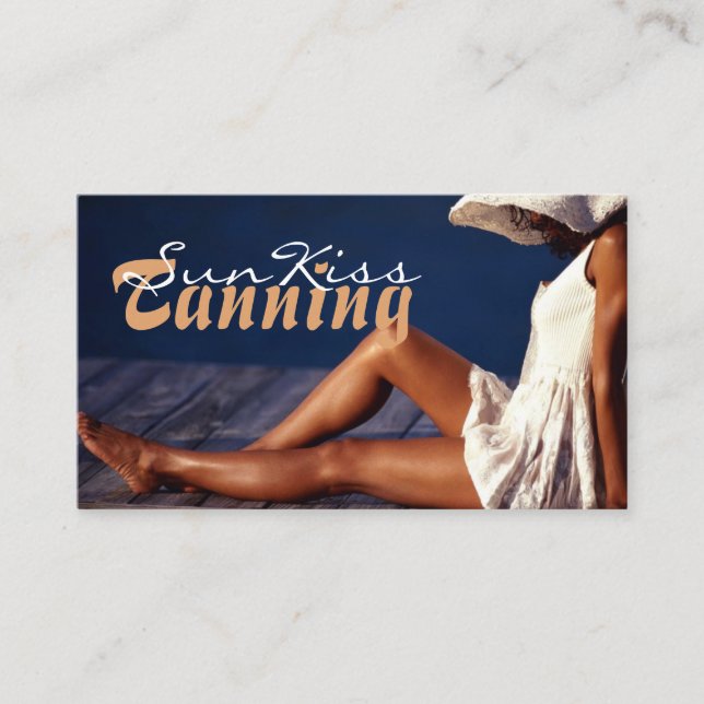 Tanning Salon Visitenkarte (Vorderseite)