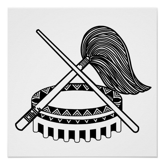 Tanoa Samoa Polynesisches Design Poster (Vorderseite)
