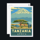 Tansania Africa Vintag Berühmter Travel Place Postkarte<br><div class="desc">Tansania Africa Vintag Berühmter Travel Place</div>
