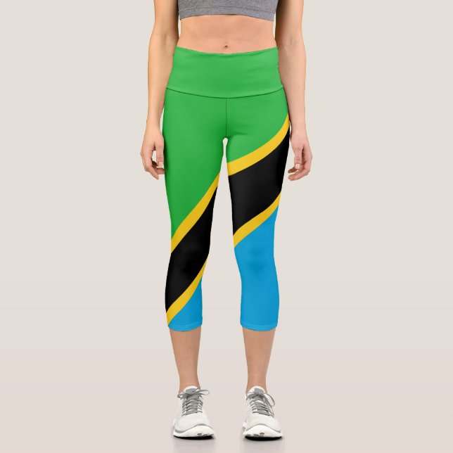 Tansania Capri Leggings (Vorderseite)