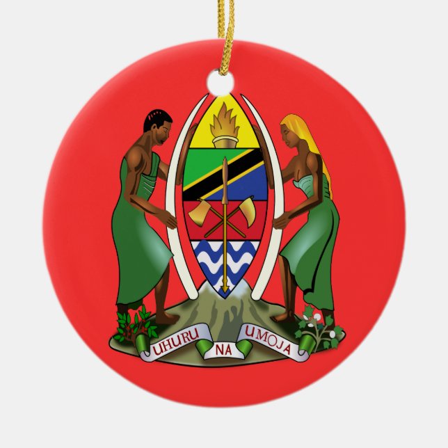 TANSANIA* CHRISTMAS ORNANATION KERAMIK ORNAMENT (Vorne)