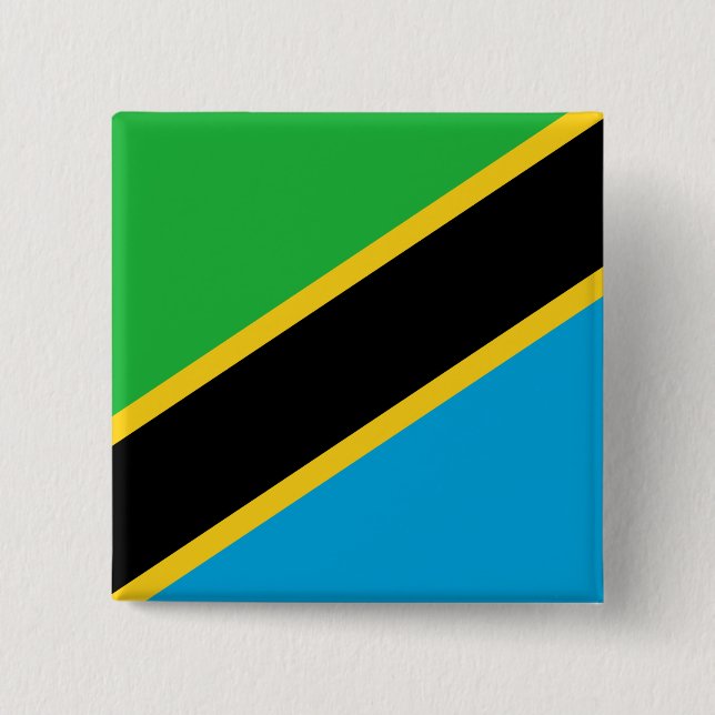 Tansania Flag Button (Vorderseite)