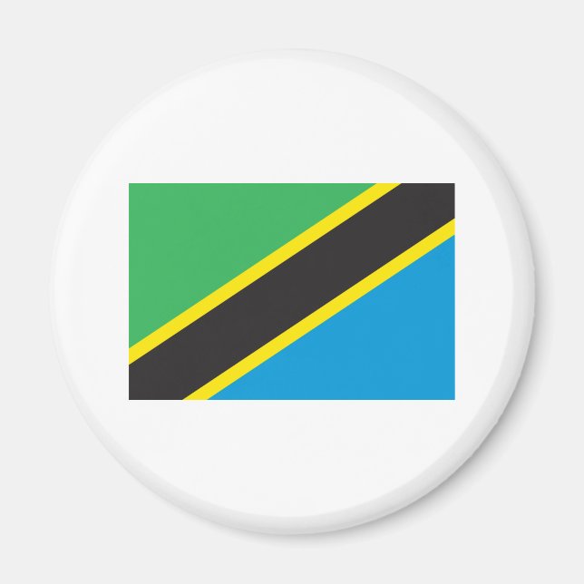 Tansania Flag Magnet (Vorne)